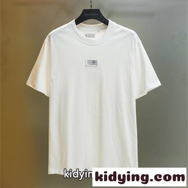 ロゴパッチ クルーネック ミニマルコーデ MAISON MARGIELA メゾンマルジェラ コピー 半袖Tシャツ 上品スタイル-0