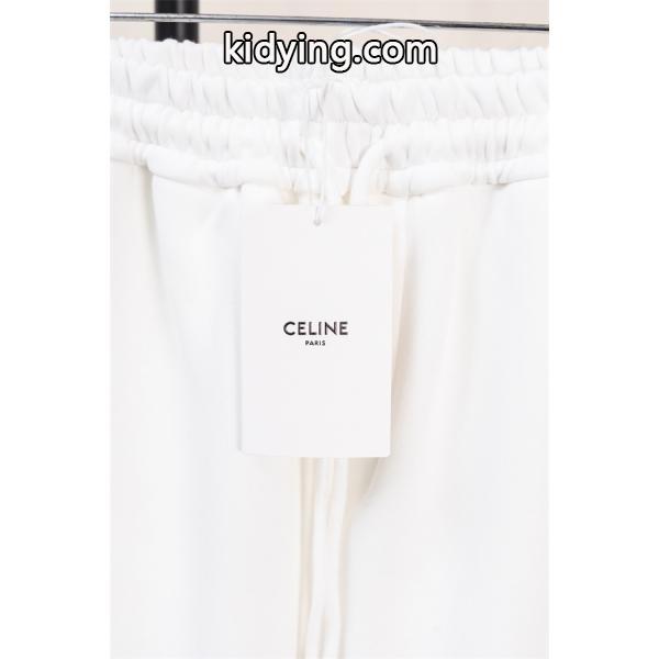 2025秋冬 CELINE ブラック スウェットパンツ 温か素材 実用性 セリーヌ コピー-5