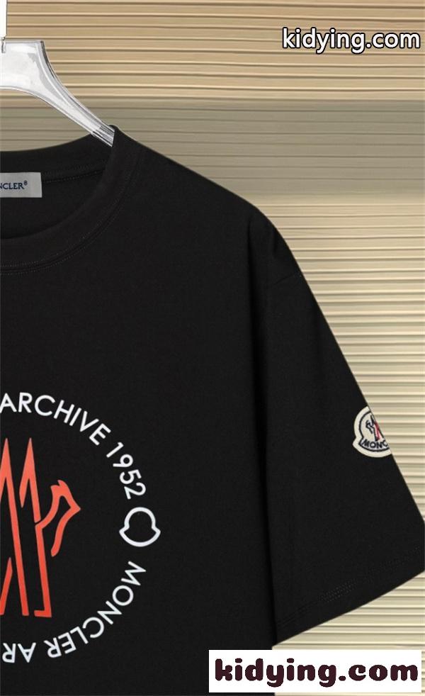 ARCHIVEサークルロゴ アーカイブモチーフ 視線集中 MONCLER モンクレール コピー 半袖Tシャツ デイリー対応 2026-5
