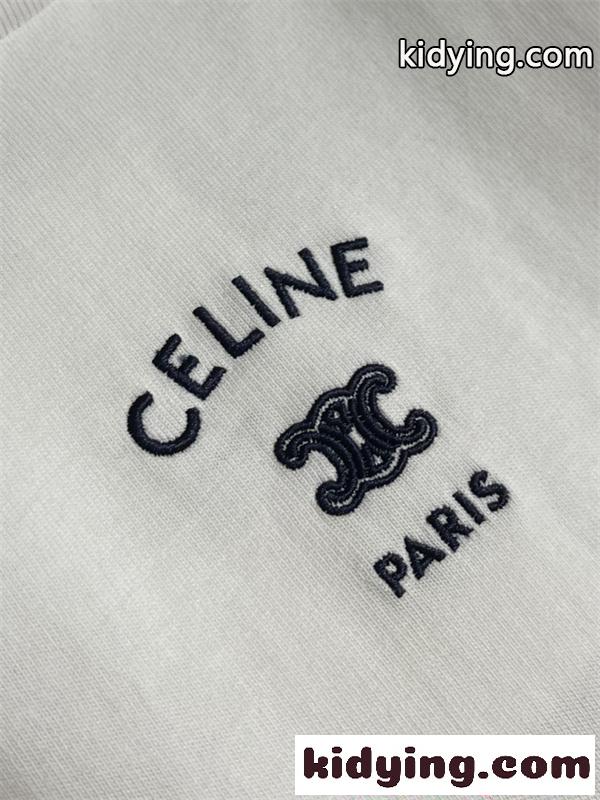 CELINE PARIS♥2026春夏流行 セリーヌ tシャツコピー男女OKシンプルデザイン3色-5