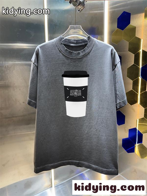 半袖Tシャツ ヴィンテージ調 個性プリント 夏 Maison Margiela メゾン マルジェラ コピー-2