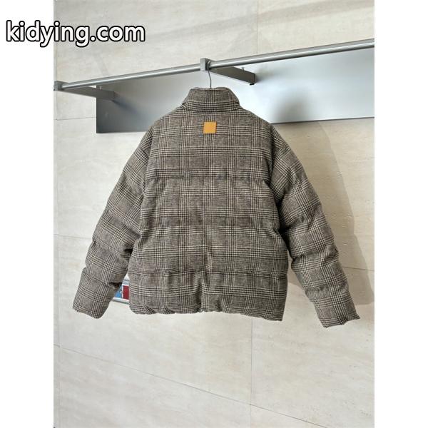 LV 新作 ルイヴィトン綿ジャケットスーパーコピー26SS 防寒性抜群ツイードチェックのスタンドカラー-2