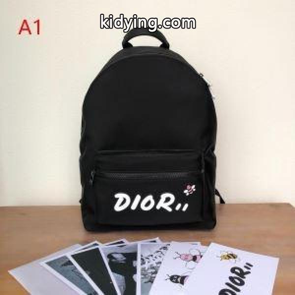 Dior ディオール メンズ バックパック スーパーコピー ブラック レザー ファッション 最安値 ３色選択可 1KWBA064YLE_H03E-0