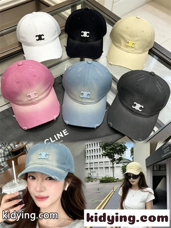 セリーヌ コピー ベースボールキャップ 刺繍ロゴ サイズ調整可能 CELINE ユニセックス-5