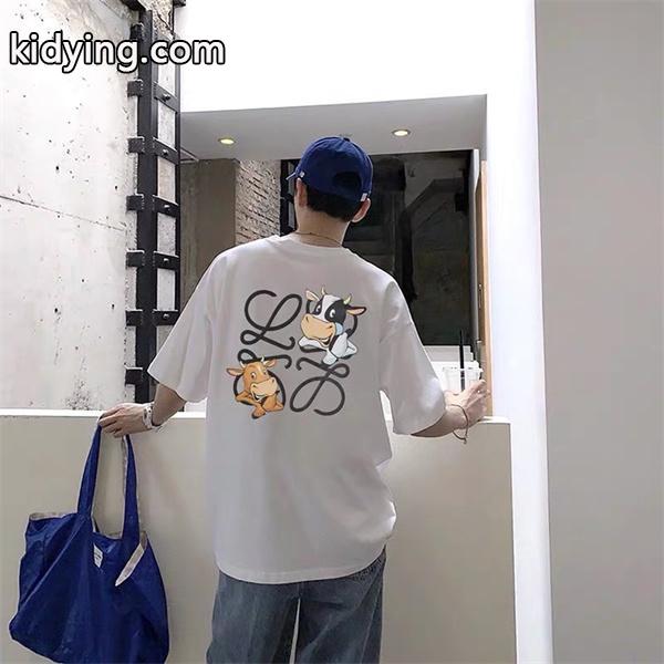 D123#LOEWEロエベ21SS限定版春夏新作 個性的なブランドロゴ高質量プリント-0