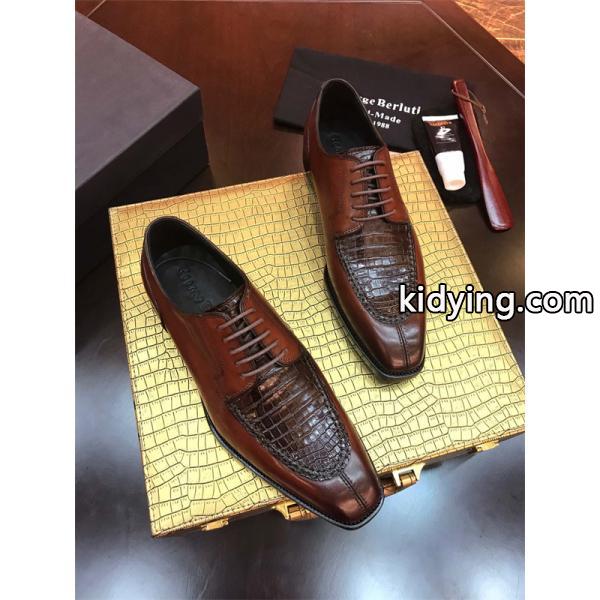 正統 端正 2026新作 定番 レースアップ革靴 Berluti ベルルッティ コピー-7