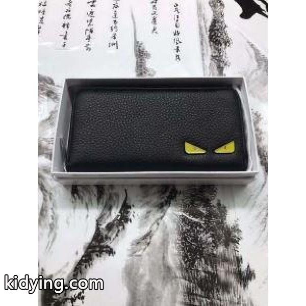 大人気なコレクション新作 フェンディ Fendi コピー メンズ ジップ長財布 ブラック ファッション 日常 7M0267A7TEF17H2-0