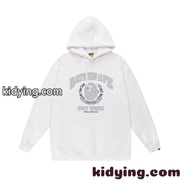 BAPE ア・ベイシング・エイプ コピー プルオーバーパーカー プリント ゆったりシルエット 人気新作-2
