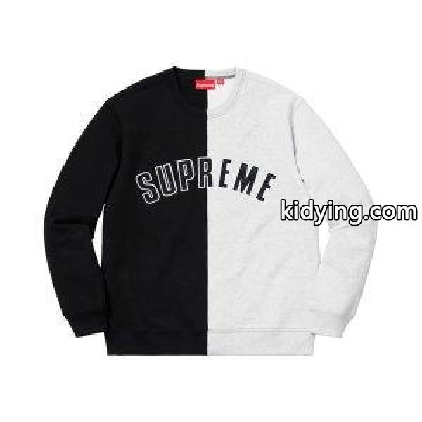 18AW Supreme Split Crewneck Sweatshirt Black ( シュプリーム スプリット クルーネック スウェットシャツ ブラック 黒 ) :sp18awsplitcrewneckbk:SELECTSHOP-JP - 通販ショッピング-0