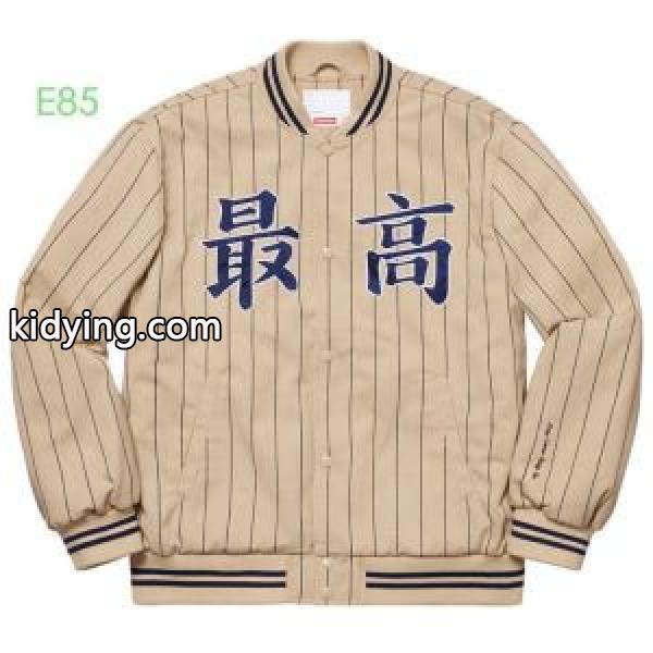 大人かわいい秋冬コーデを楽しみ  野球ウェア2019トレンドアイテム激安  2色可選  Supreme Pintripe Varsity Jacket_ジャケット パーカー セーター コート_メンズファッション_スーパーコピーブランド激安通販 専門店-0