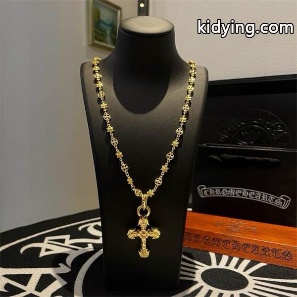 新作限定 ゴールド CHROME HEARTS クロムハーツ コピー ネックレス 人気集中 ストリート-0