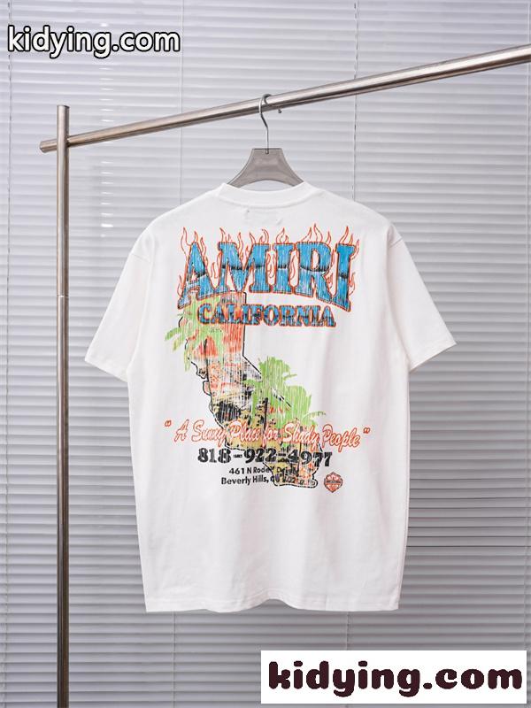 レタリングデザイン カジュアルテイスト 高評価アイテム AMIRI アミリ コピー 半袖Tシャツ 話題アイテム-2