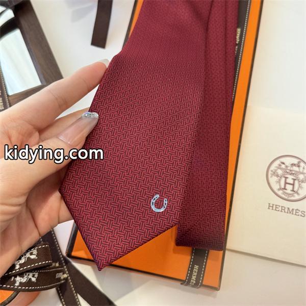 エルメスHermes激安メンズ向け新作シルクネクタイ上質斜纹真丝低调デザイン大人コーデ法国職人手仕上げ-6