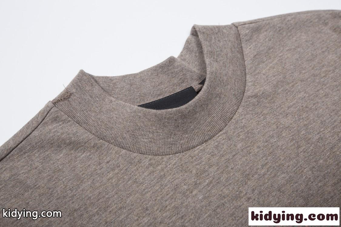 オーバーサイズ 刺繍 長袖Tシャツ ESSENTIALS ホワイト プリント ストリート ミニマル エッセンシャルズ コピー-6