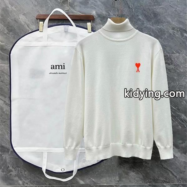 AMI PARIS アミ パリス コピー秋冬 上品 シルエット 长く使える 定番 タートル ニット-0