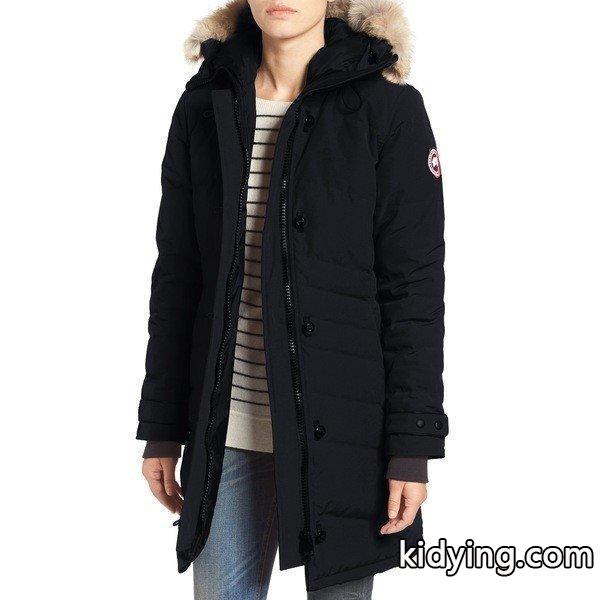 カナダグース ジャケット・ブルゾン アウター レディース Canada Goose Lorette Hooded Down Parka with Genuine Coyote Fur Trim Navy :36-20bvsc5jcu-0e9e:asty-shop2 - 通販ショッピング-0