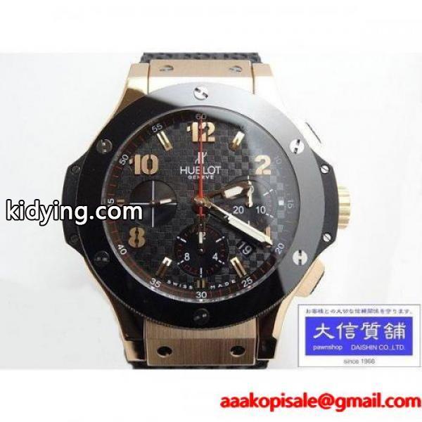 HUBLOT ウブロ メンズ ビッグバン 自動巻 301PB131RX ブラックカーボンダイアル クロノグラフ シースルーバック レッドゴールド 中古A+ B-1549 :B1549:大信質舗ヤフー店 - 通販ショッピング-0