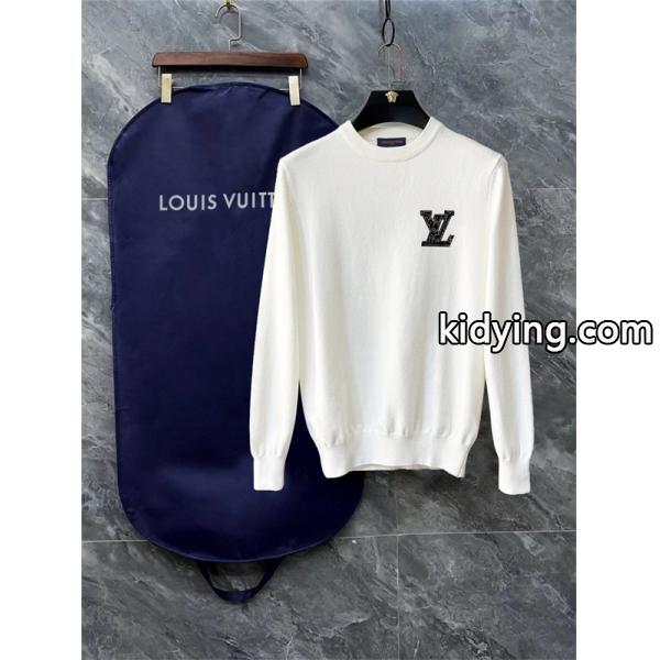 再入荷未定 2026新作 ロゴ刺繍 快適 ニット LOUIS VUITTON ルイヴィトン コピー-1