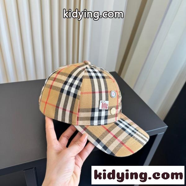 2026新作 BURBERRY 激安 バーバリー ヴィンテージチェック ベースボールキャップ ロゴワッペン キャップ UV対策 帽子-3