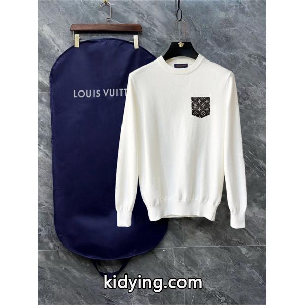 売切注意 2026新作 ポケットアクセント ニット LOUIS VUITTON ルイヴィトン コピー-1