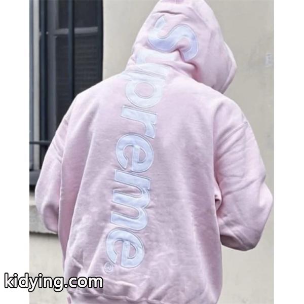 型崩れしにくいSUPREME FW23 WEEK8 SATIN APPLIQUE HOODIE 軽快に着こなせる_シュプリーム SUPREME_ブランド コピー 激安(日本最大級)-0