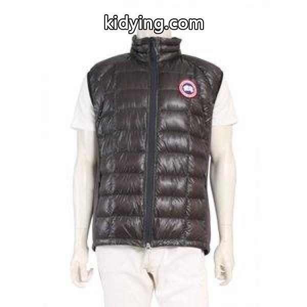カナダグース CANADA GOOSE ダウンベスト ハイブリッジ ライト ダークグレー アウター ワンポイント ナイロン HYBRIDGE LITE VEST メンズ 通販-0