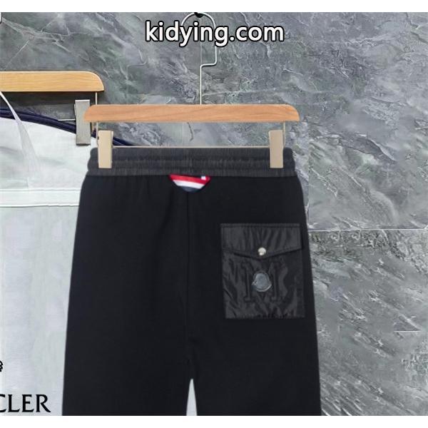 上質 ブラック 異素材ウエストライン 洗練シンプル 2025秋冬新作 モンクレール スーパー コピー Moncler パンツ-3