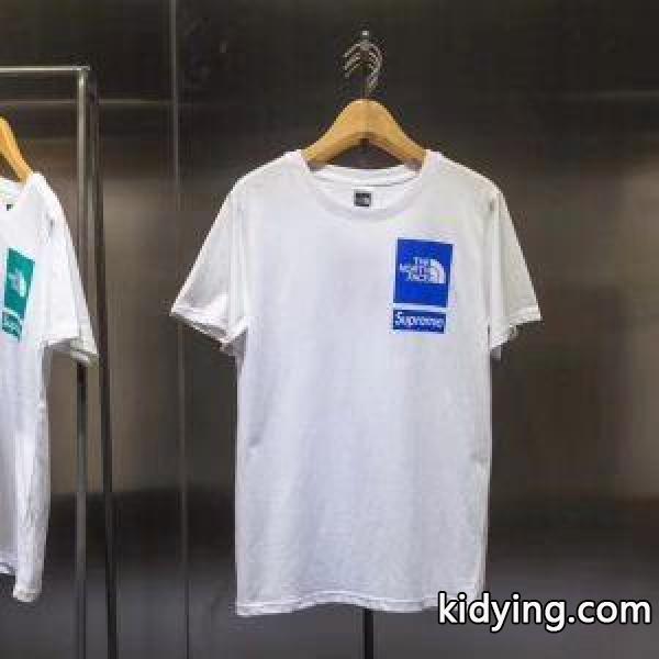 大人キレイに仕立てるSUPREMETシャツコピーシュプリーム抜群の吸汗性クルーネック半袖Tシャツホワイト-3