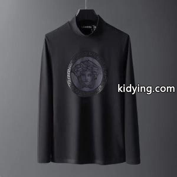 VERSACE 2019秋冬におしゃれな着こなし 2色可選 ヴェルサーチ 長袖/Tシャツ 冬のコーデも上品なイメージにしてくれる_ヴェルサーチ VERSACE_ブランド コピー 激安(日本最大級)-0