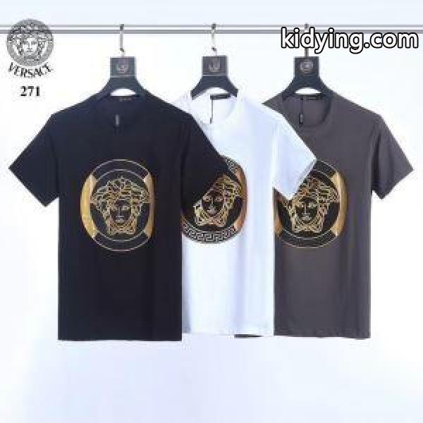 VERSACE 今季のベスト新作 Tシャツ/半袖 ヴェルサーチ 2019SS 3色可選 素晴らしい春夏の新作_ヴェルサーチ VERSACE_ブランド コピー 激安(日本最大級)-0