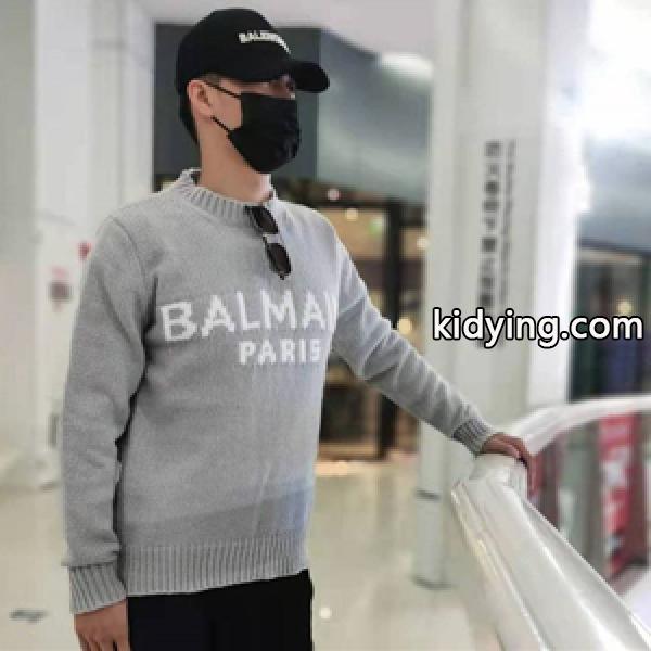 上質で格好良い BALMAIN バルマン 新作 セーター シンプルなプルオーバー ハイセンスな秋冬アイテム-0