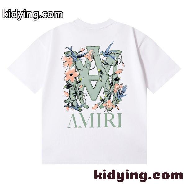 AMIRI アミリ Tシャツ 半袖 バックプリント フラワーモチーフ ロゴデザイン アートグラフィック オーバーサイズ-2