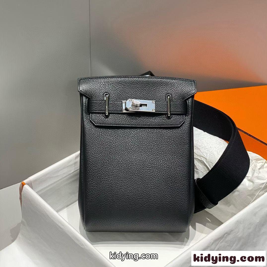 バッグ メンズ エルメス スーパーコピー ミニショルダー シンプル無地 高級感 モード系 Hermès-0