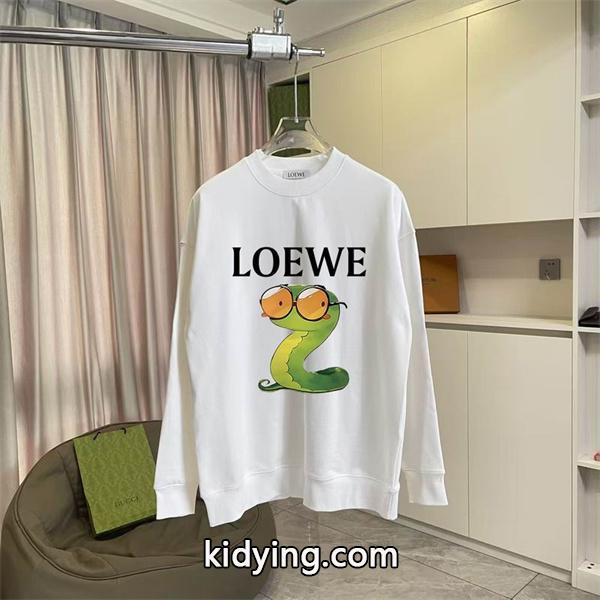 ロエベ LOEWE スーパーコピー スネークプリント パーカー 秋冬のユニークデザイン-5