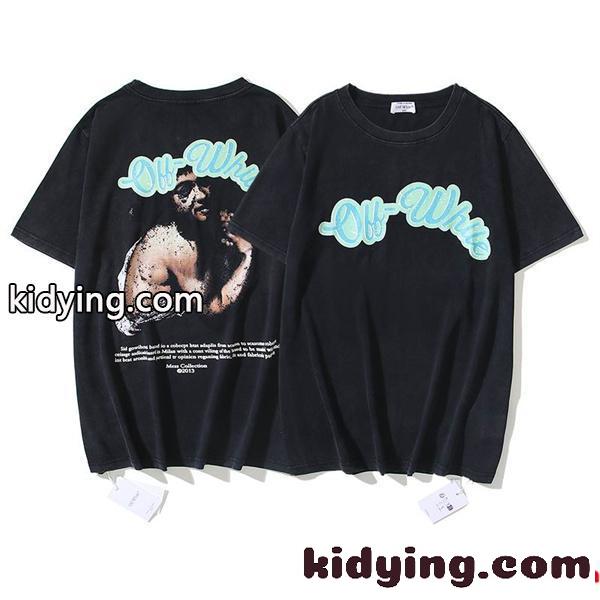 個性派 オフホワイト OFF-WHITE 派手 半袖Tシャツ 2色_ブランド コピー 激安(日本最大級)-0