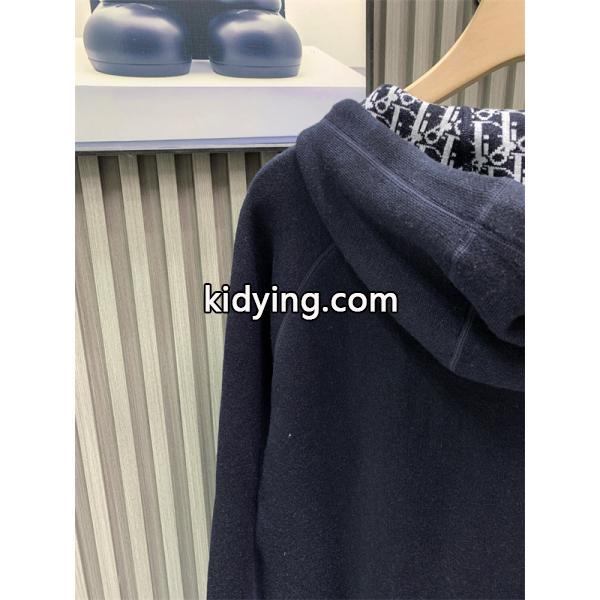 トレンド ジップパーカー ネイビー メンズ モード系 DIOR ディオール コピー-5