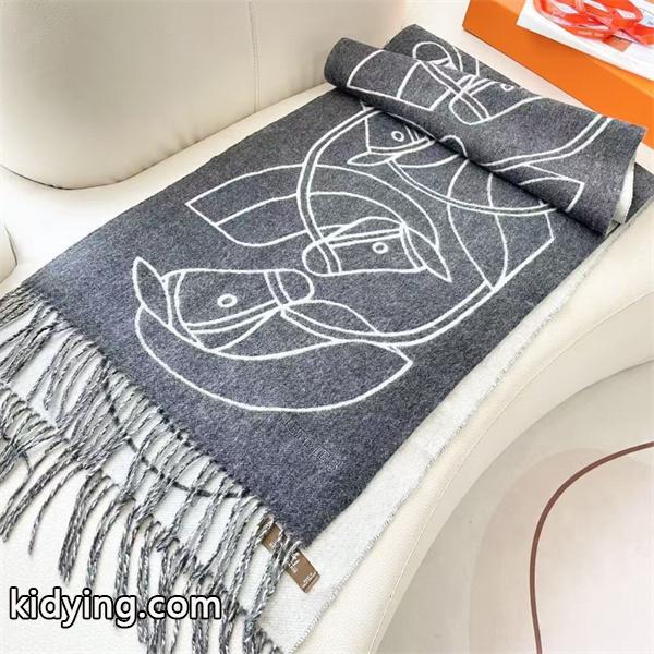動物柄刺繍 2 色展開 エルメス風 スーパーコピー マフラー 秋冬保温高品質アクセサリー-3