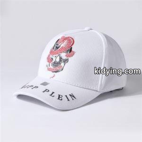PHILIPP PLEIN 帽子 メンズ ユニークなデザインに大人気 フィリッププレイン スーパーコピー キャップ ブラック ホワイト 日常 激安-1