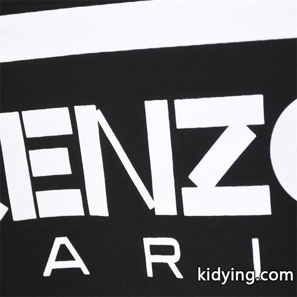 ケンゾー ブラック 起毛 スモール KENZOロゴ クルーネックスウェット コピー 秋冬 シンプル トレンド-4