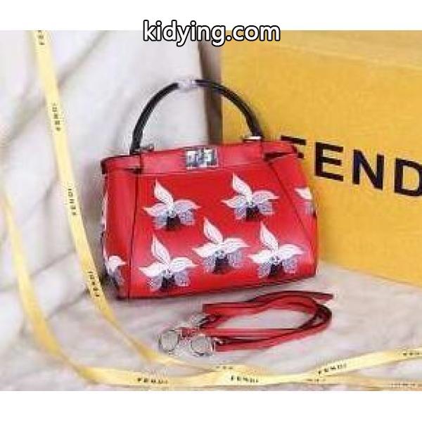 女の子らしい赤いフェンディ、Fendiの送料代引き手数料のレディースハンドバッグ_フェンディ FENDI_ブランド コピー 激安(日本最大級)-0