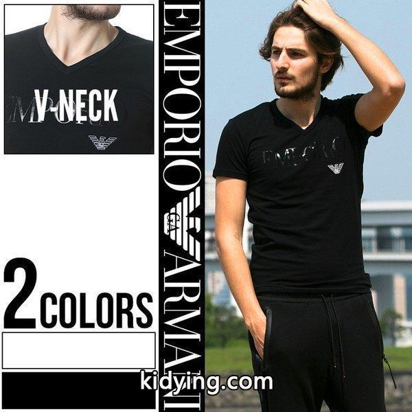 エンポリオアルマーニ EMPORIO ARMANI フロントロゴ Vネック 半袖 アンダーTシャツ EA110810CC716 :7537213792:ゼンオンライン - 通販ショッピング-0