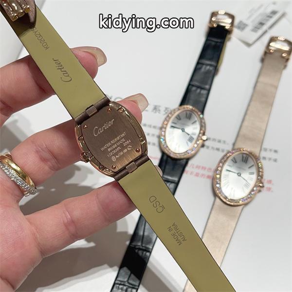 Cartier カルティエ Baignoire（バニワール） コレクション レディース コピー 腕時計 スイス製クォーツ ローマ数字インデックス 人気定番-6