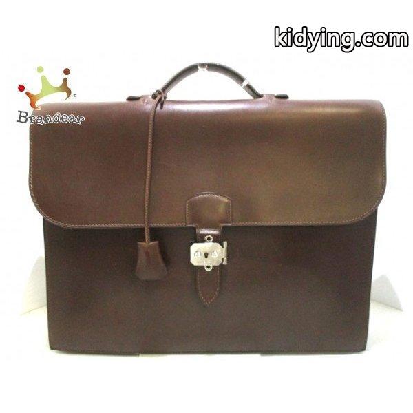 エルメス HERMES ビジネスバッグ サックアデペッシュ41 ハバナ シルバー金具 ボックスカーフ 新着 20180905 :28042027:ブランディア ヤフーショップ - 通販ショッピング-0
