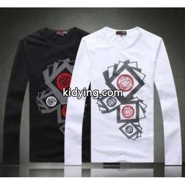 清涼感満点のヴェルサーチ、Versaceの男性長袖 Tシャツ_ヴェルサーチ VERSACE_ブランド コピー 激安(日本最大級)-0