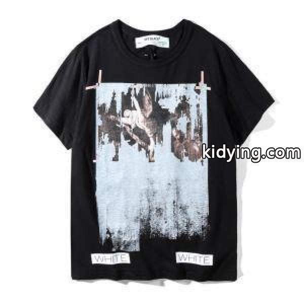 新商品! OFF-WHITE オフホワイト Tシャツ 定価 偽ブランド 個性派 清涼 トップス 人気 上品 着物 メンズ 人気セール-1