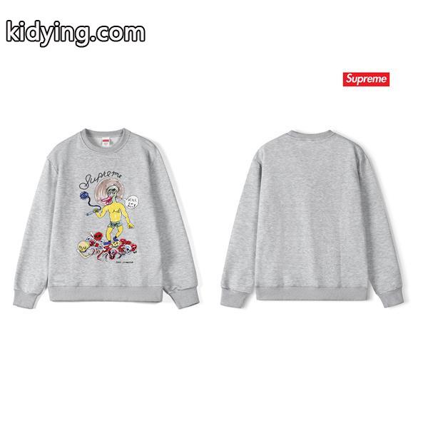 秋冬 防寒 ブラック 希少 プリント SUPREME シュプリーム スーパーコピー スウェット-5