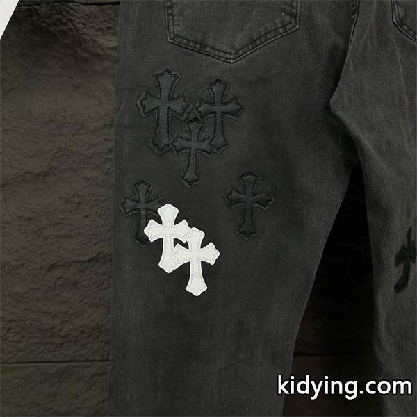 プレミアム品質 上質デニム 2026新作コーデ クロムハーツ Chrome Hearts コピー デニムパンツ-5