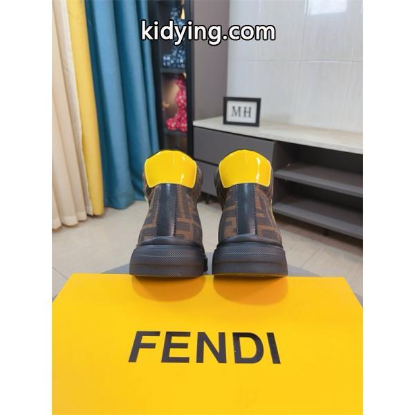 FENDI フェンディ 激安 メンズ ハイカット スニーカー FF柄 レザー シューズ カジュアル 人気 モデル おしゃれ 高級感-7