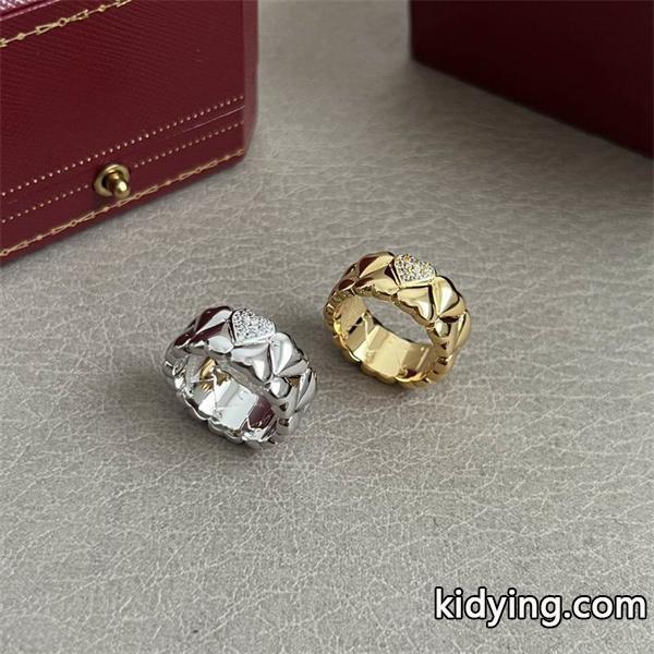 Cartier カルティエ コピー 立体感際立つ ボリュームチェーン リング モード-0