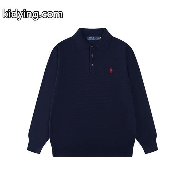 定番人気 ホワイト ニットポロ 長袖 ワンポイント刺繍 きれいめ Polo Ralph Lauren ポロ ラルフローレン コピー-8